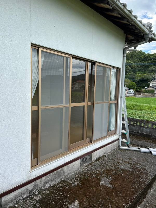 有明トーヨーの台風対策~したよ・・・・の施工前の写真1