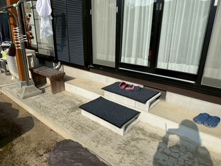 有明トーヨーの和風なお家に和のフェンス～　階段には手すり～の施工前の写真1