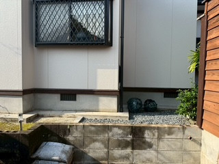 有明トーヨーの和風なお家に和のフェンス～　階段には手すり～の施工前の写真2