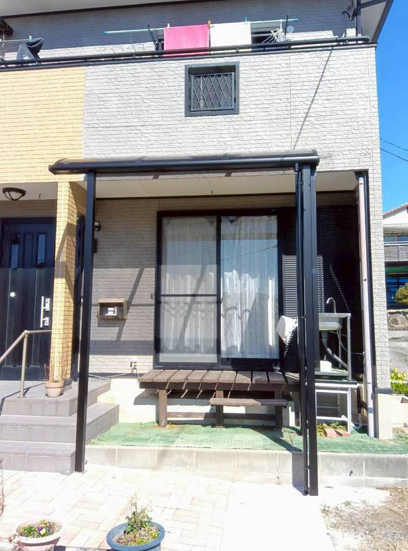 有明トーヨーのテラス＆側面囲ったよ・・の施工後の写真1